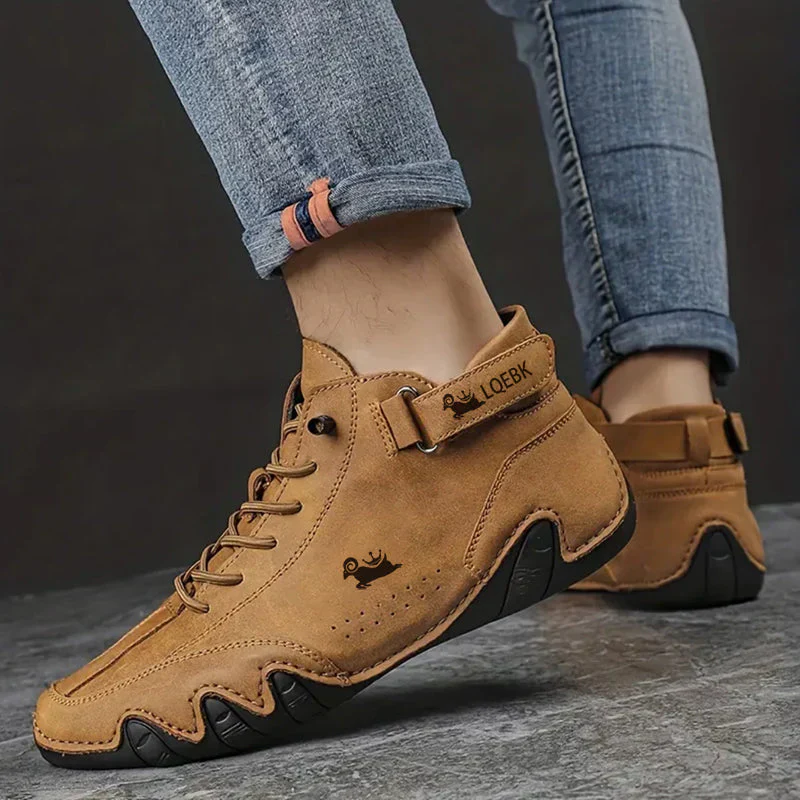 Chaussures de marche confortables en cuir, conçues pour l'équilibre. – Image 7